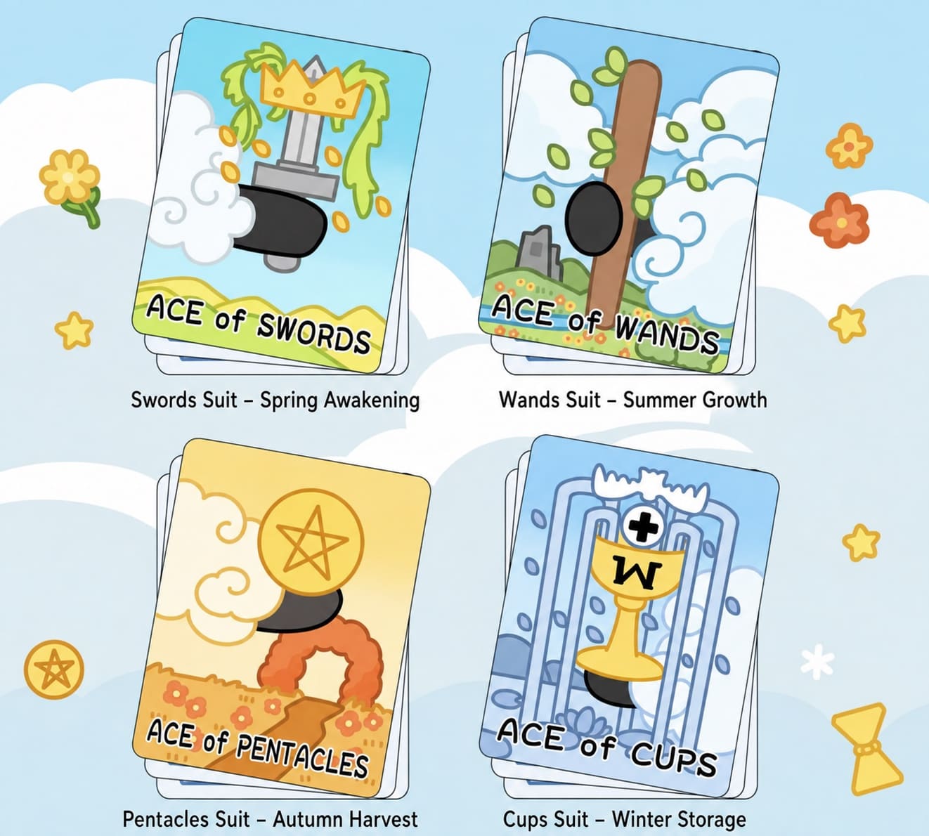 Magic Panda Tarot whimsical pocket-size card set for inner child healing and gentle daily reflection