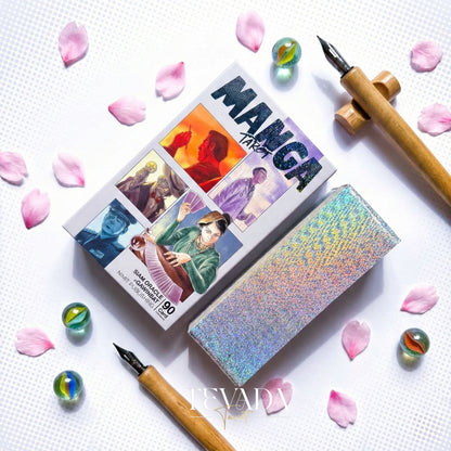 Manga Tarot Deck featuring funny Japanese comic style art for beginner friendly divination and healing.