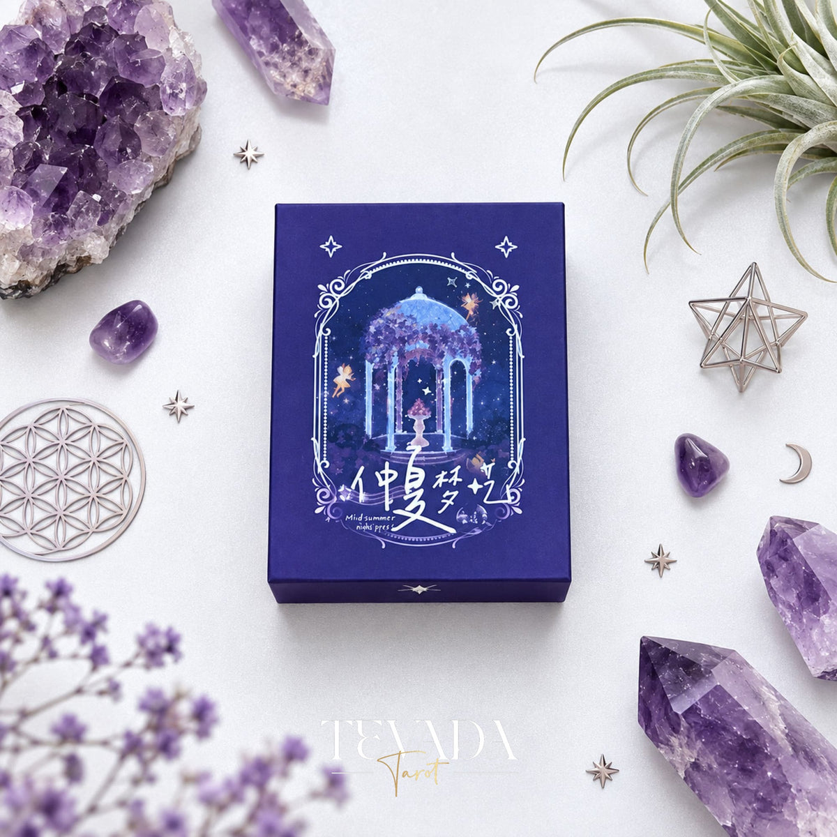 Mid-summer Whispers Lenormand Classic Edition purple box oracle cards for gentle daily readings