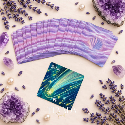 Mid-summer Whispers Lenormand Special Edition pink square box oracle cards for gentle daily readings