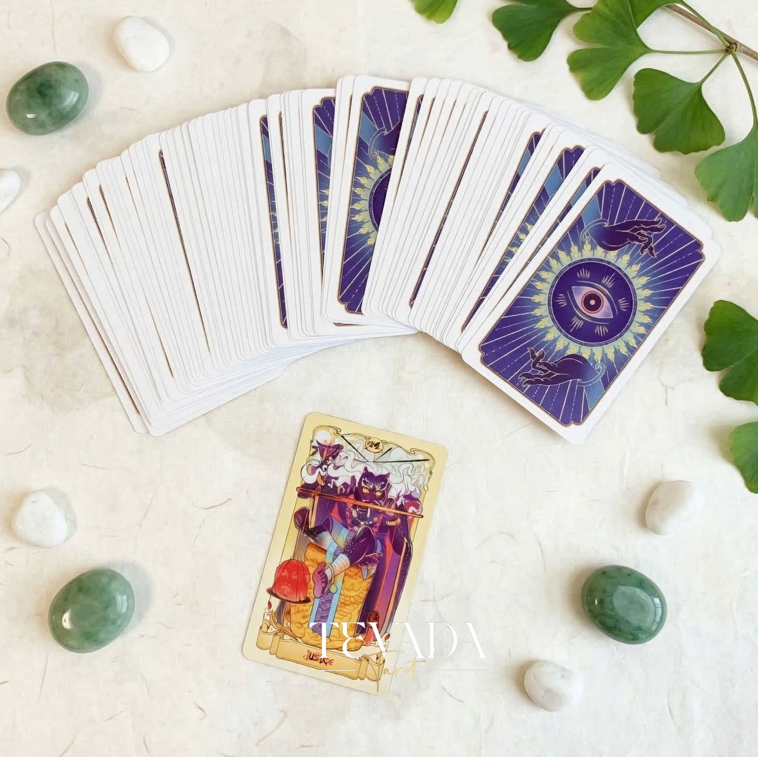 Nine Realms Celestial Codex whimsical Chinese myth Indie Tarot Deck for self-reflection and daily rituals.