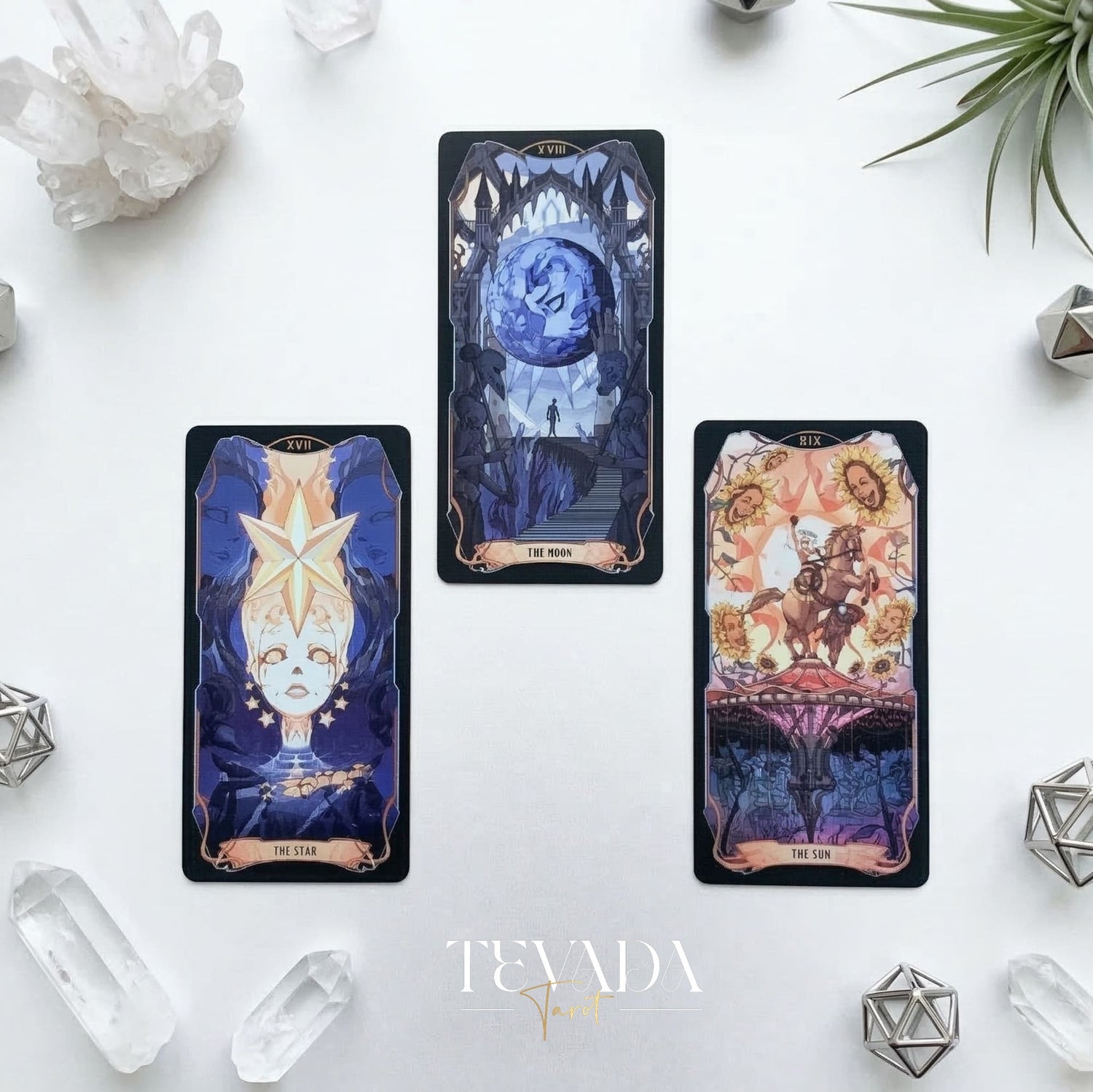 Null Marionette Tarot Deck DELUXE dark fantasy Indie Tarot cards for deep shadow work and healing.