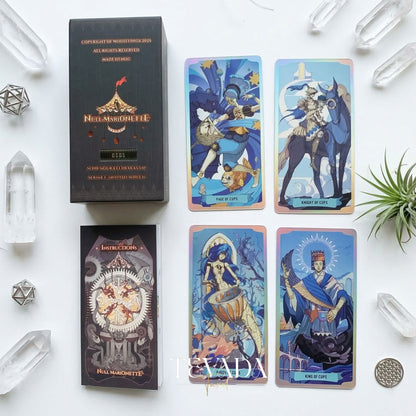 Null Marionette Tarot Deck DELUXE dark fantasy Indie Tarot cards for deep shadow work and healing.
