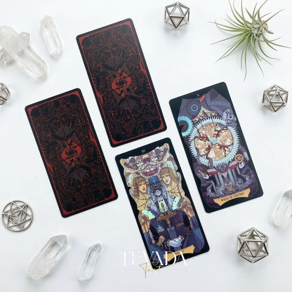 Null Marionette Tarot Deck DELUXE dark fantasy Indie Tarot cards for deep shadow work and healing.