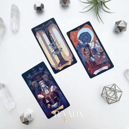 Null Marionette Tarot Deck DELUXE dark fantasy Indie Tarot cards for deep shadow work and healing.