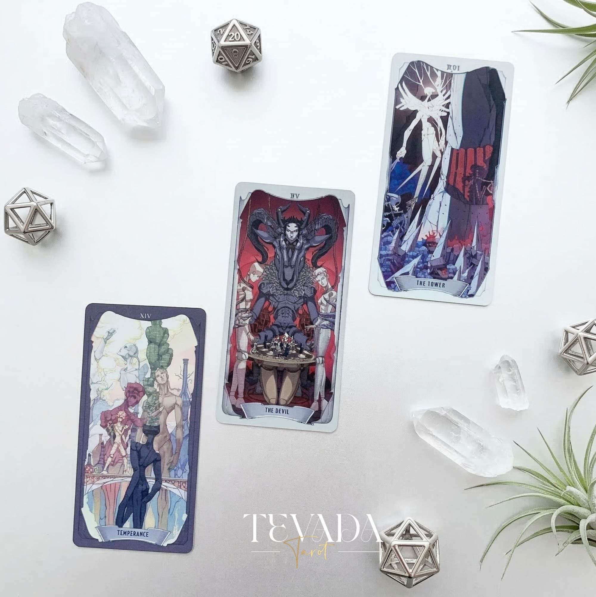 Null Marionette Tarot Deck DELUXE dark fantasy Indie Tarot cards for deep shadow work and healing.