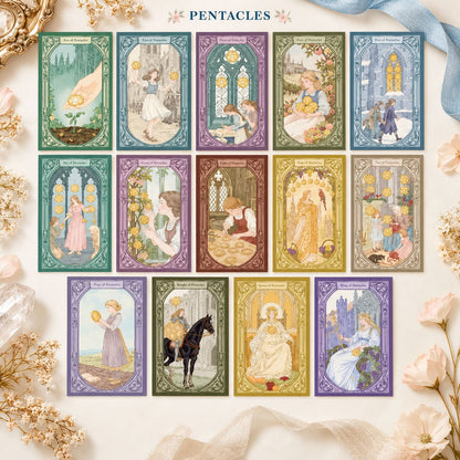 Petal Fall Psalms Tarot Deck floral boxes in pink and cream for reflective readings
