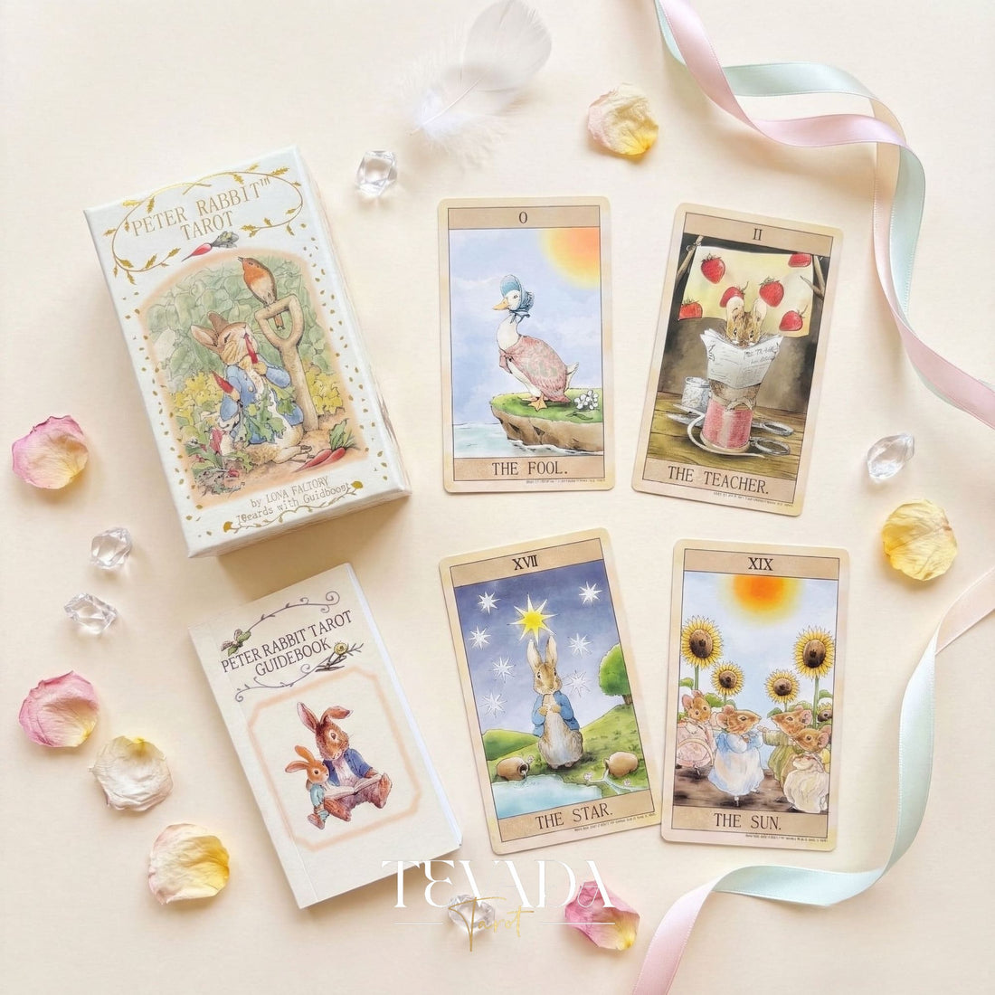 Peter Rabbit Tarot by Luna Factory whimsical nostalgic Indie Tarot cards for gentle self reflection and daily rituals.