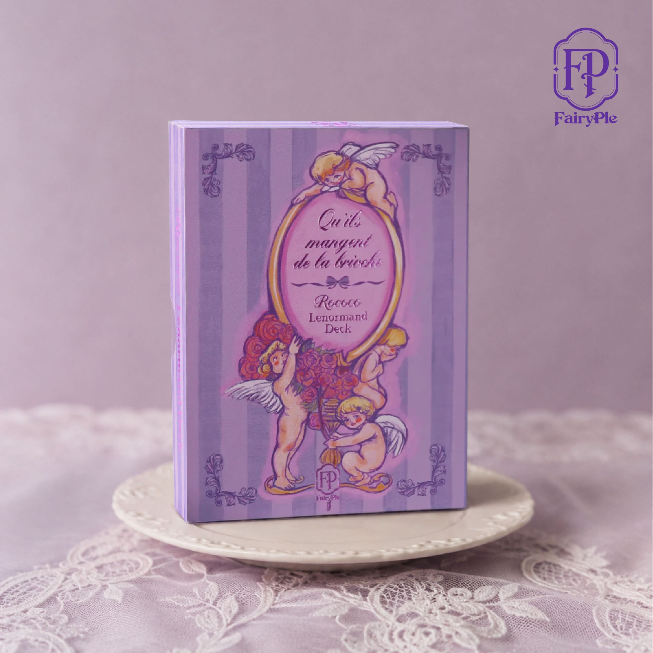 Rococo Lenormand Deck lavender Baroque oracle cards for romantic reflection and intuitive readings