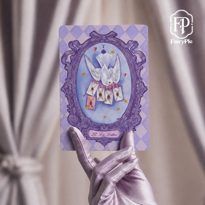 Rococo Lenormand Deck lavender Baroque oracle cards for romantic reflection and intuitive readings