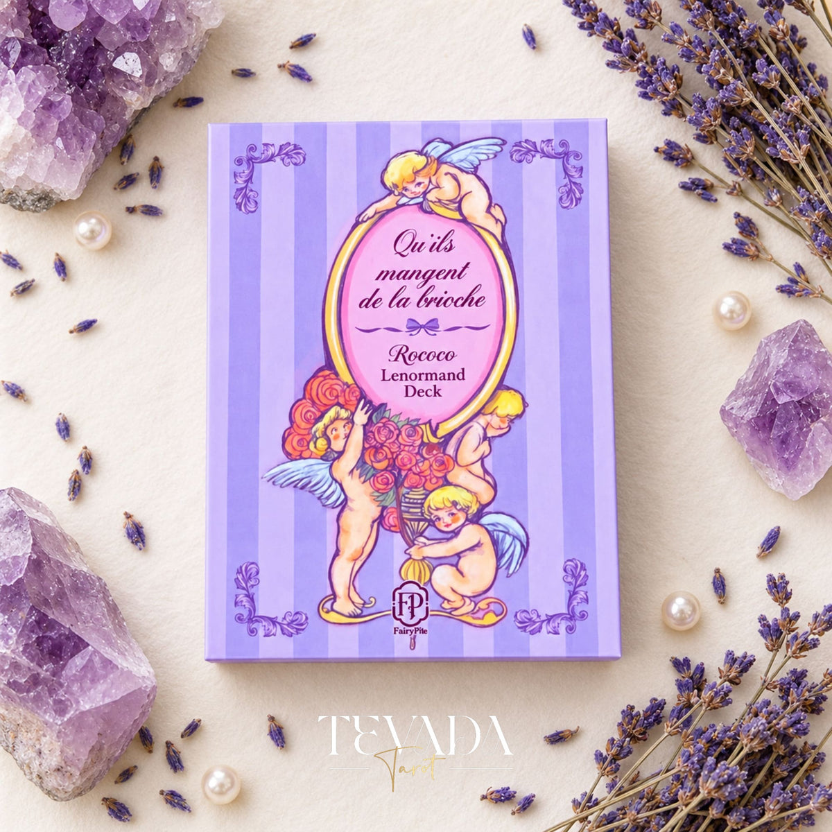 Rococó Lenormand Deck lavanda Cartas de oráculo barroco para una reflexión romántica y lecturas intuitivas