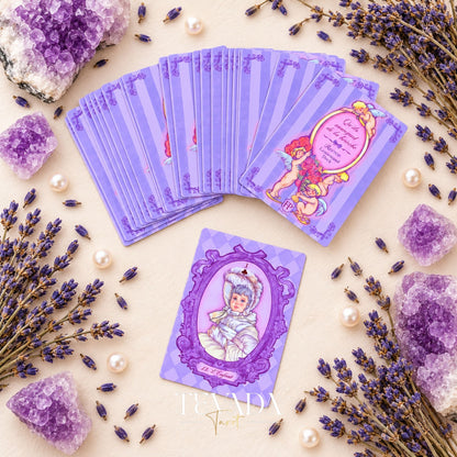 Rococó Lenormand Deck lavanda Cartas de oráculo barroco para una reflexión romántica y lecturas intuitivas