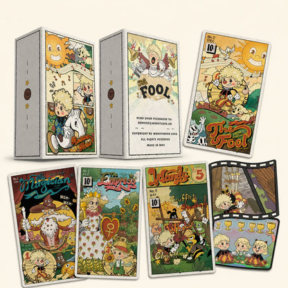 Rubber Hose Tarot Collector’s Edition retro animated Indie Tarot Deck for inner child readings