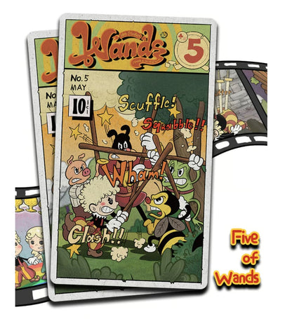 Rubber Hose Tarot Collector’s Edition retro animated Indie Tarot Deck for inner child readings