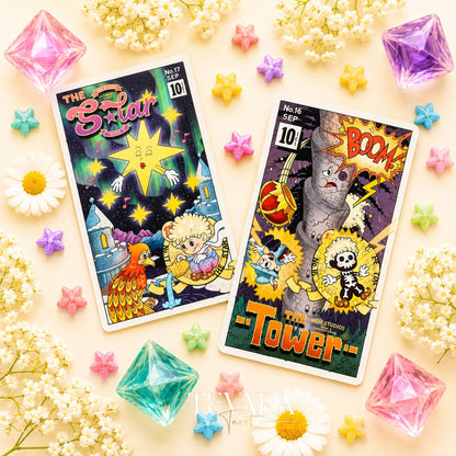 Rubber Hose Tarot Collector’s Edition retro animated Indie Tarot Deck for inner child readings