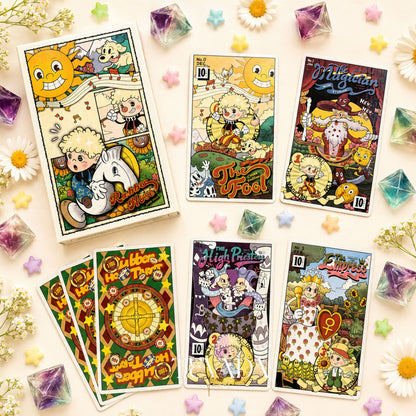 Rubber Hose Tarot Collector’s Edition retro animated Indie Tarot Deck for inner child readings