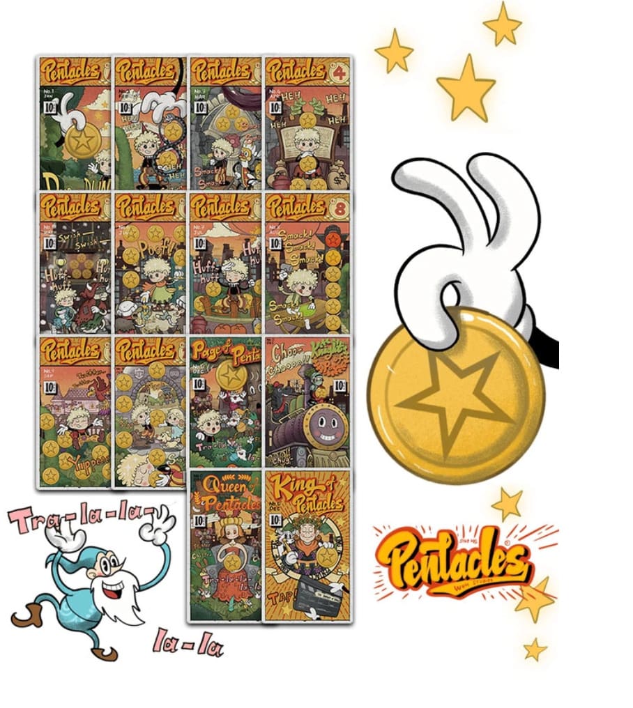 Rubber Hose Tarot Collector’s Edition retro animated Indie Tarot Deck for inner child readings
