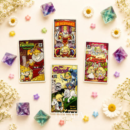 Rubber Hose Tarot Collector’s Edition retro animated Indie Tarot Deck for inner child readings
