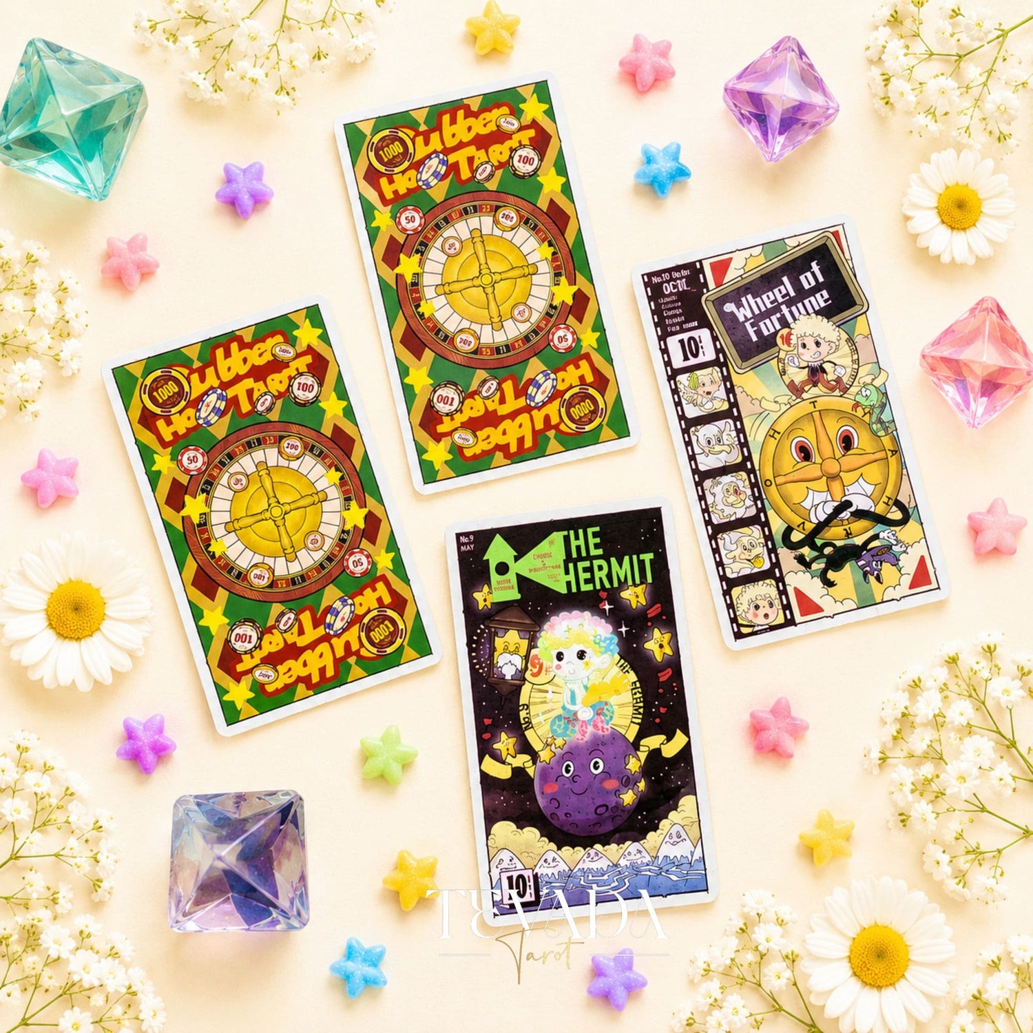 Rubber Hose Tarot Collector’s Edition retro animated Indie Tarot Deck for inner child readings