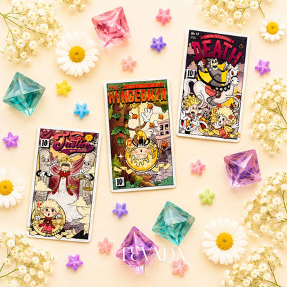 Rubber Hose Tarot Collector’s Edition retro animated Indie Tarot Deck for inner child readings