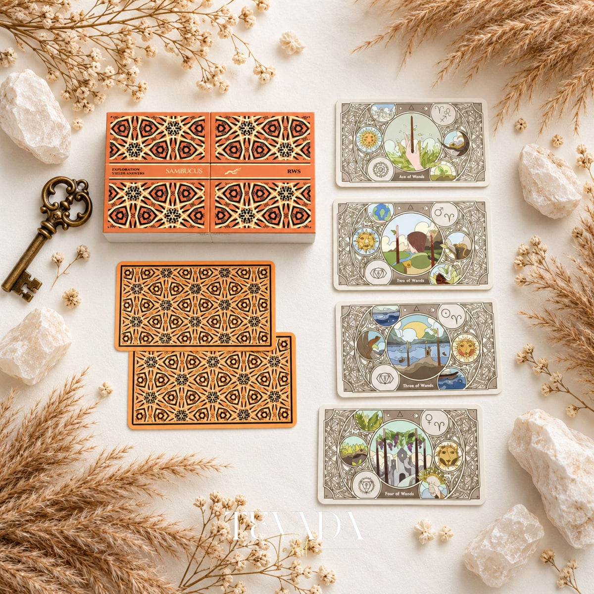 Sambucus Tarot II RWS Edition minimalist Indie Tarot Deck for reflective daily readings
