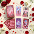 Scarlet Alice Tarot Deck DELUXE gothic indie tarot deck with glitter red edges for shadow work and inner reflection.