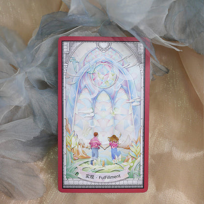 Stained Glass Tarot luminous fantasy deck for intuitive reflection
