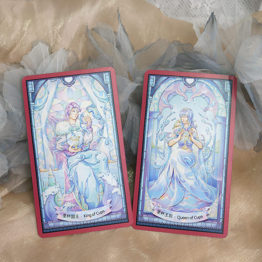 Stained Glass Tarot luminous fantasy deck for intuitive reflection