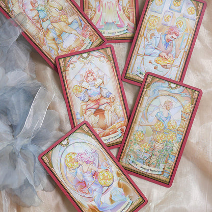 Stained Glass Tarot luminous fantasy deck for intuitive reflection