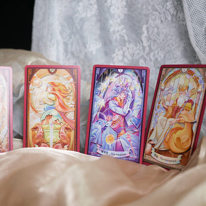 Stained Glass Tarot luminous fantasy deck for intuitive reflection