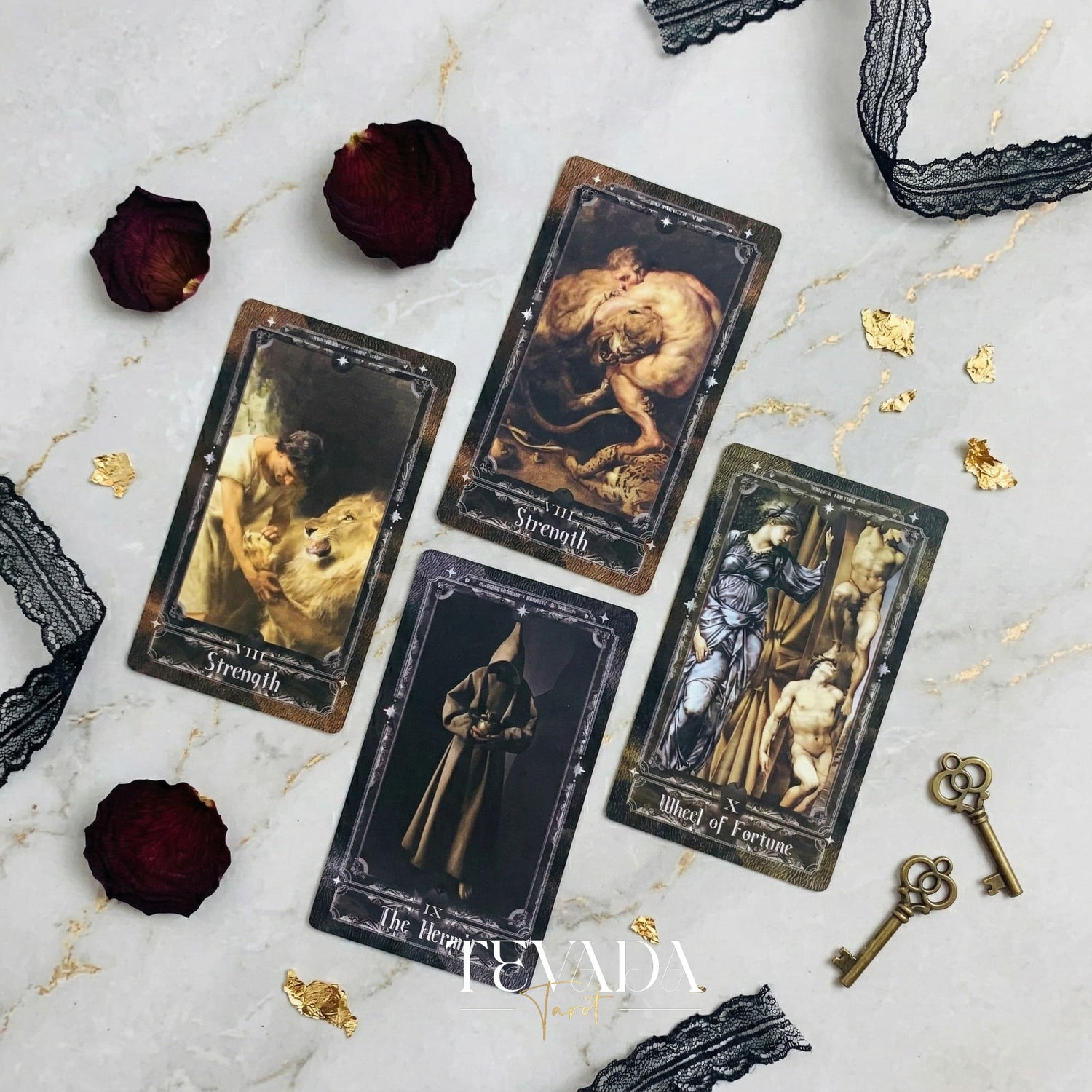 Starry Night Tarot Deck classic fine art Indie Tarot Cards for shadow work and self reflection.