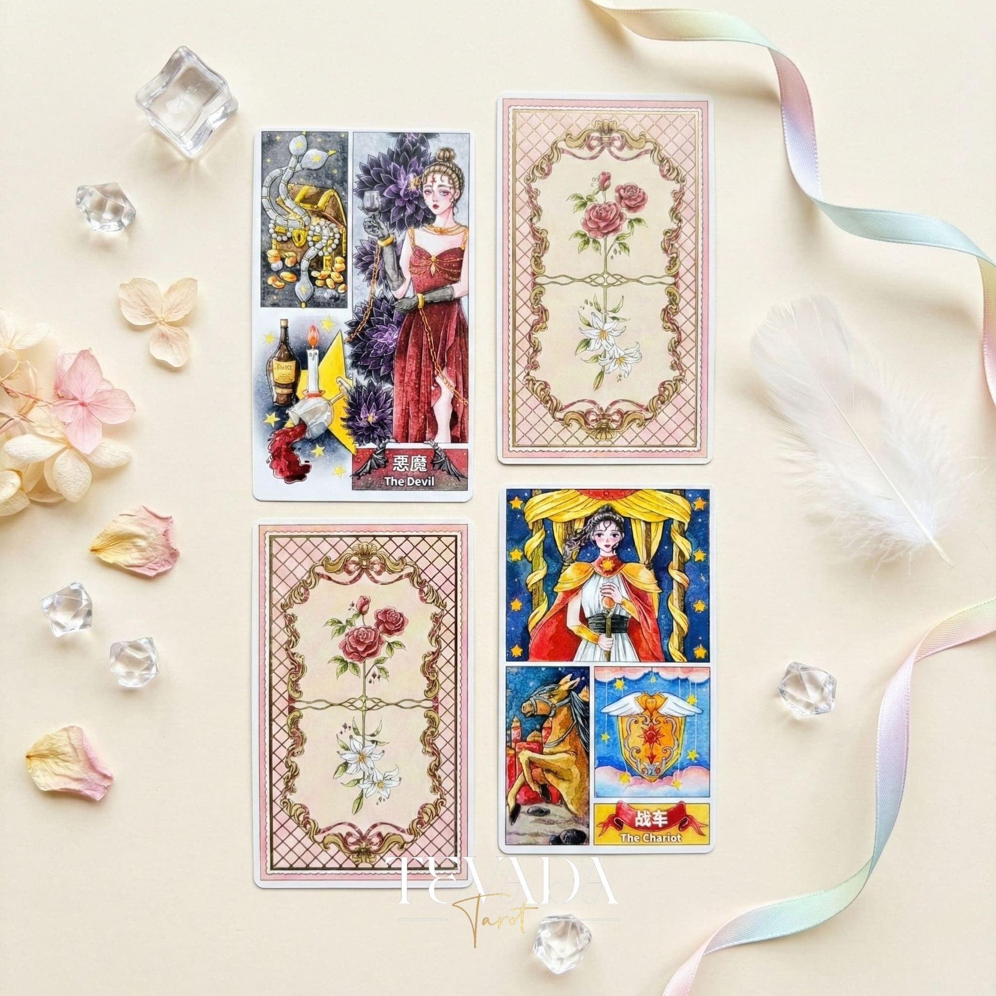 Storyboard Tarot Deck whimsical cinematic art Indie Tarot Cards for creative self-reflection and storytelling.