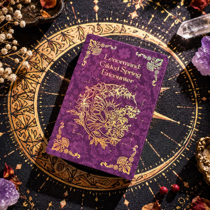 Gilded Spring Encounter Lenormand vintage gilded card set for renewal readings