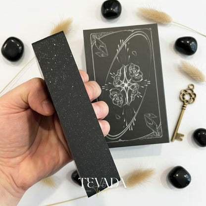 The Hand Tarot Deck minimalist gothic Indie Tarot Cards with silver stamping for shadow work and reflection