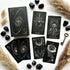 The Hand Tarot Deck minimalist gothic Indie Tarot Cards with silver stamping for shadow work and reflection
