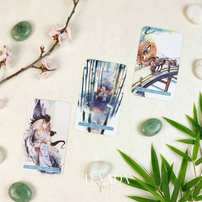 The Horses Tarot featuring playful Chinese cartoon art for 2026 Lunar New Year guidance.