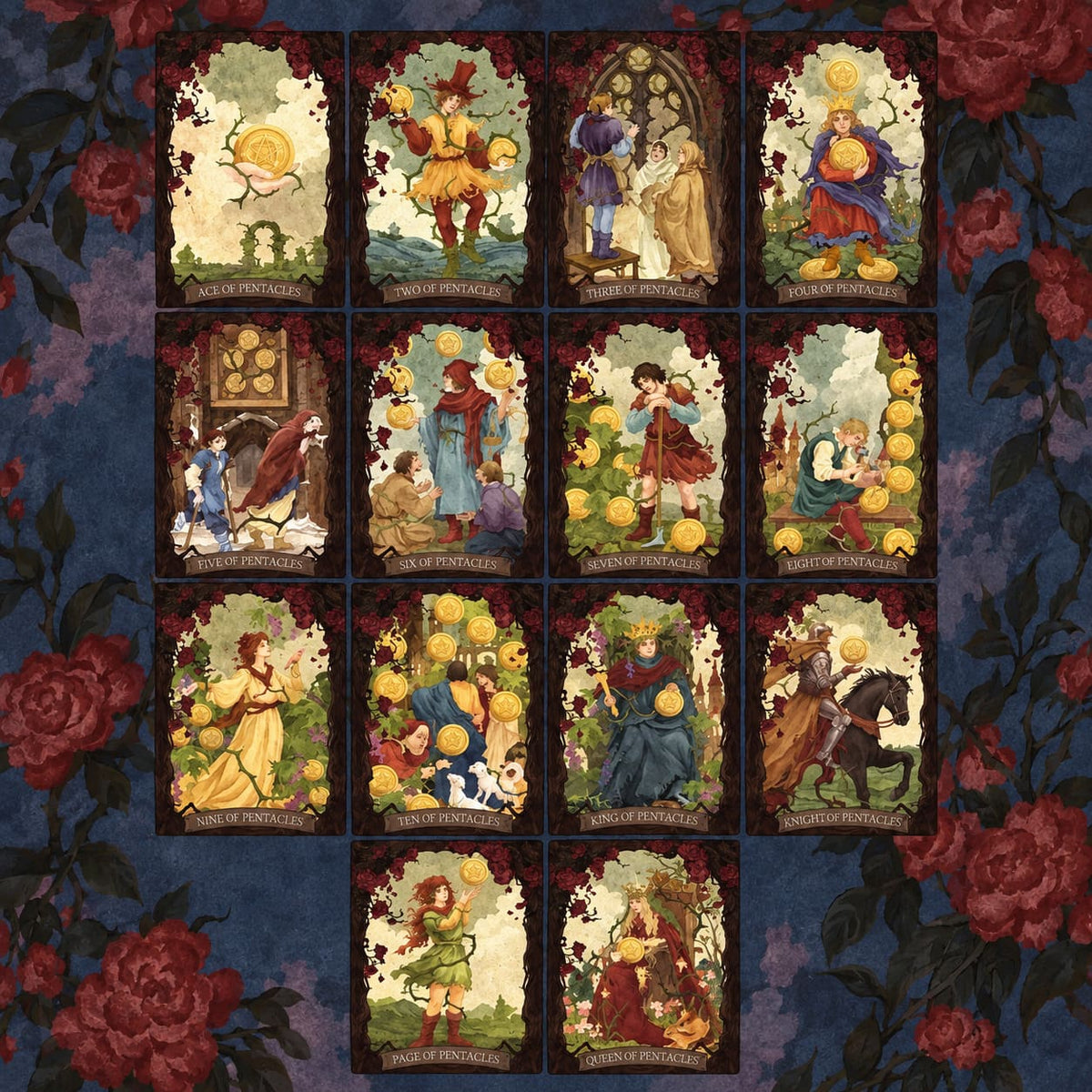 The Lost Land Tarot dark watercolor fantasy cards in Rebirth and Fading editions for shadow work