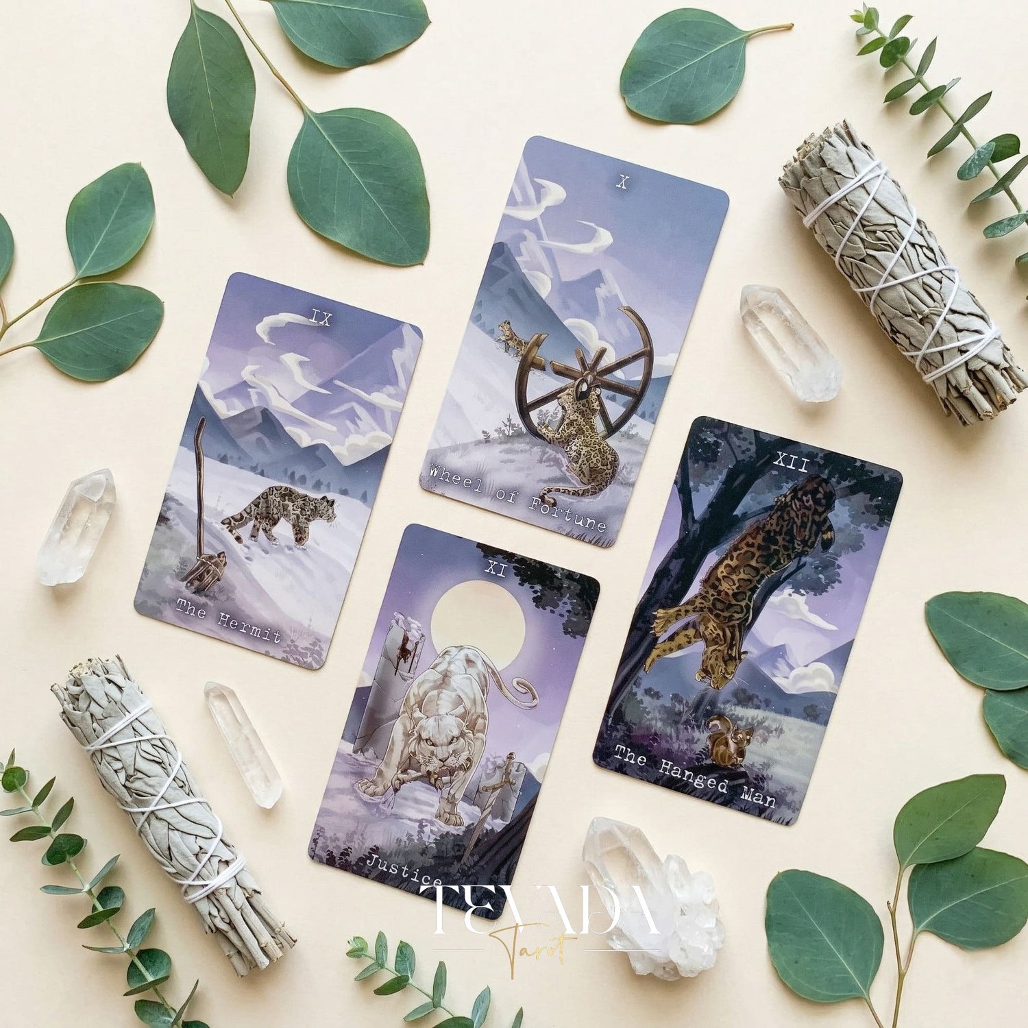 The Returning of Panthera Tarot 2026 Ver whimsical feline Indie Tarot Deck for daily ritual and deep self-reflection.