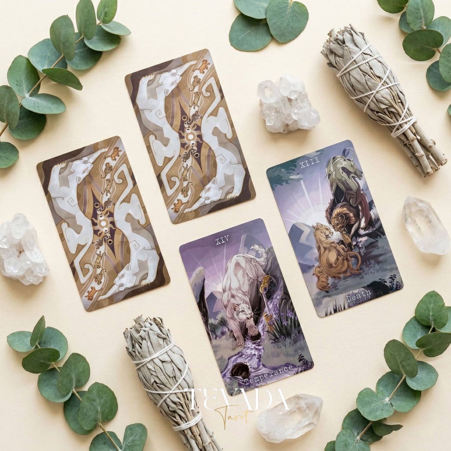 The Returning of Panthera Tarot 2026 Ver whimsical feline Indie Tarot Deck for daily ritual and deep self-reflection.