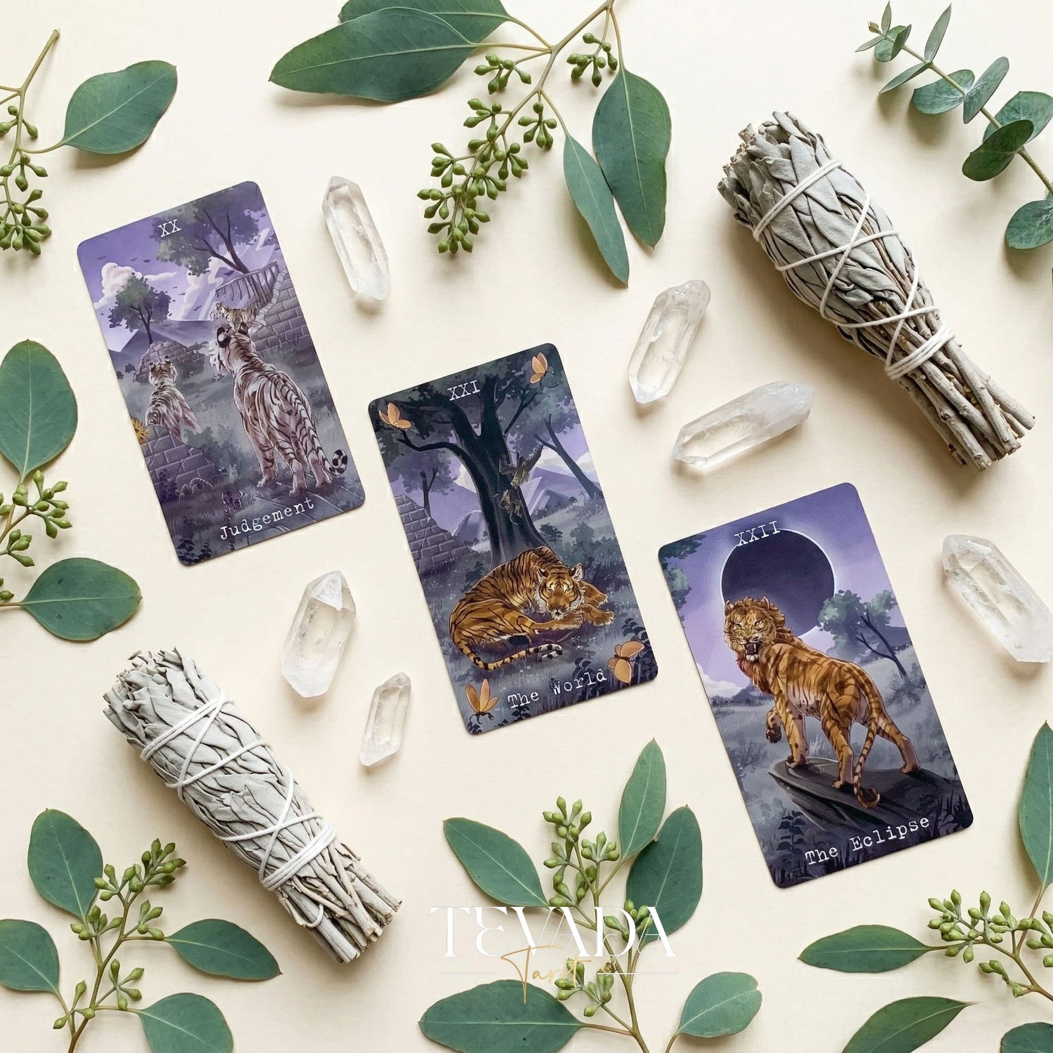 The Returning of Panthera Tarot 2026 Ver whimsical feline Indie Tarot Deck for daily ritual and deep self-reflection.