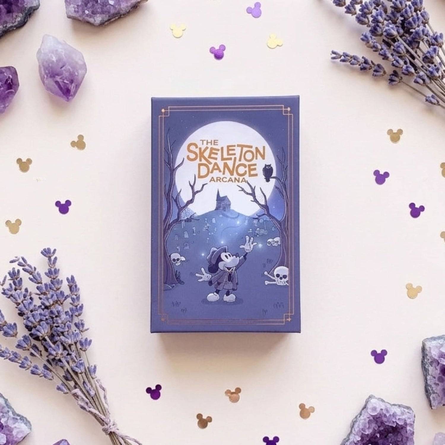 The Skeleton Dance Arcana Tarot whimsical gothic cartoon indie tarot deck for inner child healing and playful shadow work.