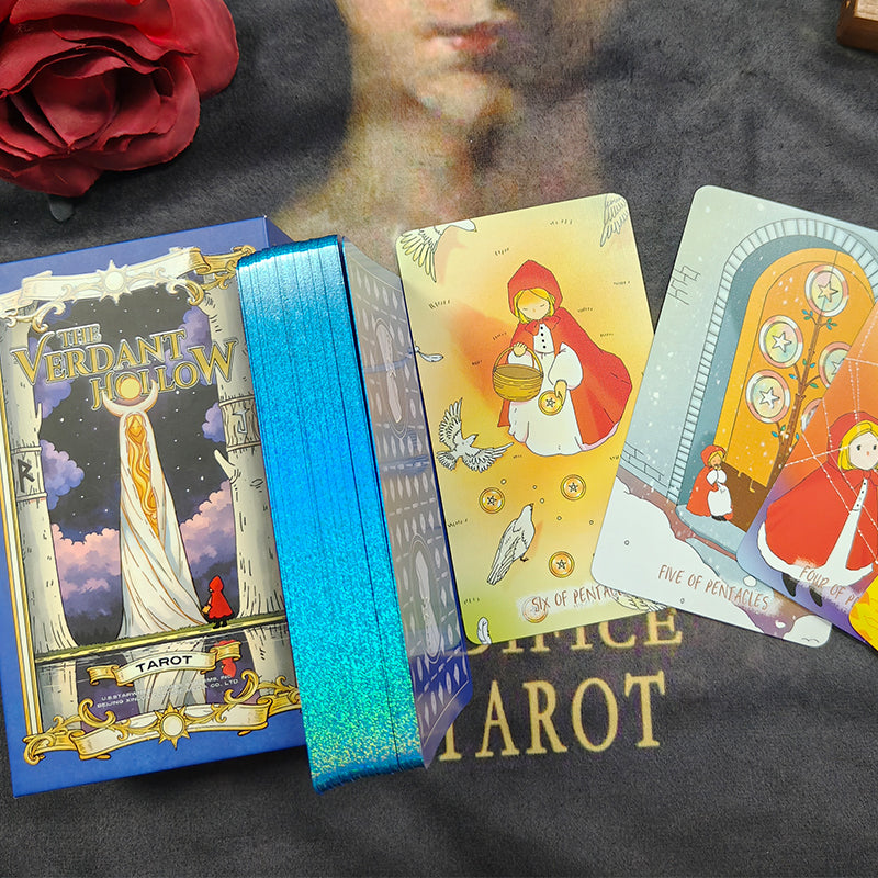 The Verdant Hollow Tarot enchanted woodland deck for inner growth and intuitive daily readings