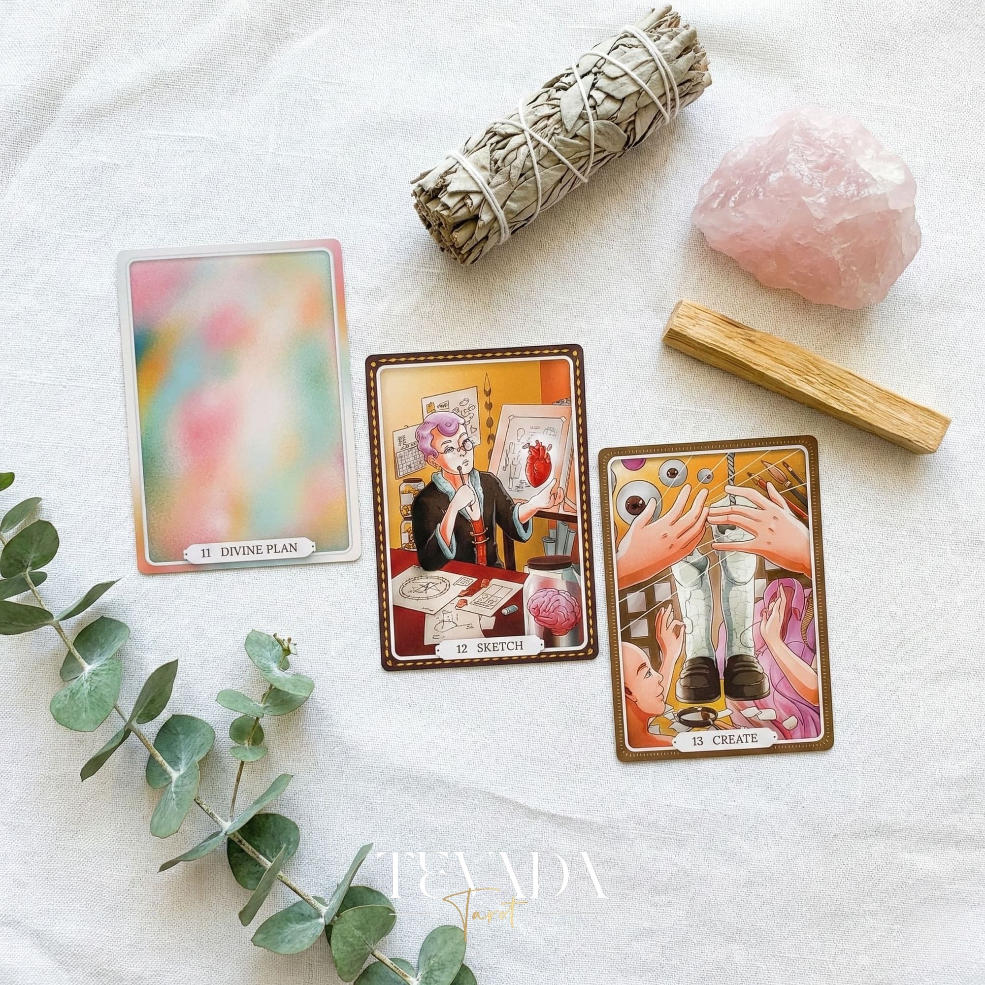 The Theater of Life Oracle Deck whimsical puppetry style Indie Oracle Cards for shadow work and inner child healing