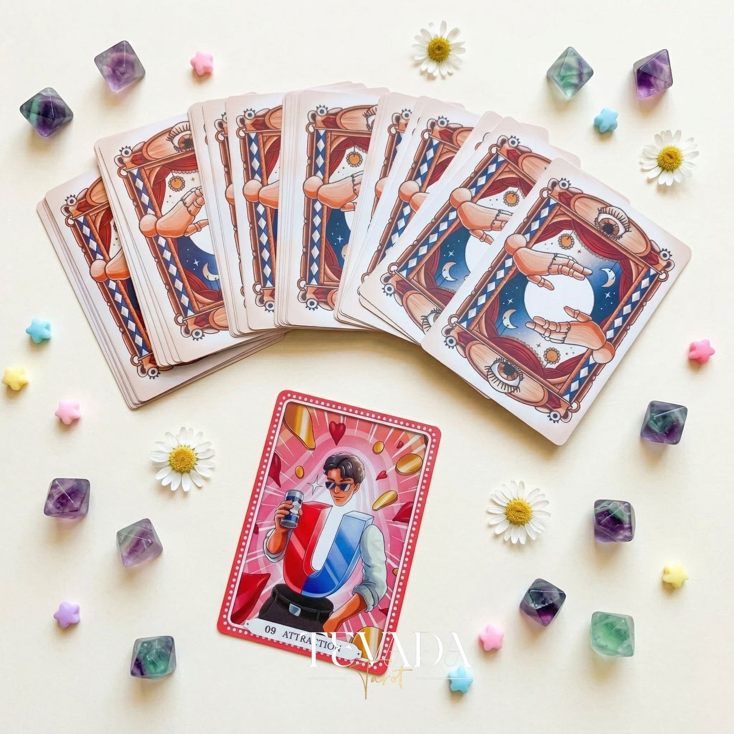 The Theater of Life Oracle Deck whimsical puppetry style Indie Oracle Cards for shadow work and inner child healing