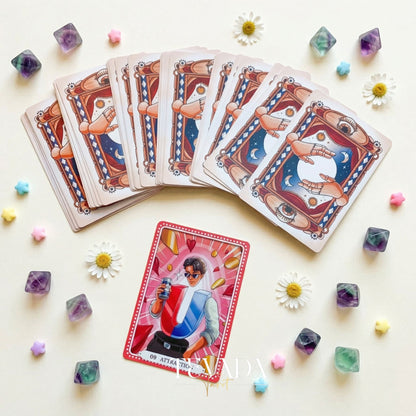 The Theater of Life Oracle Deck whimsical puppetry style Indie Oracle Cards for shadow work and inner child healing