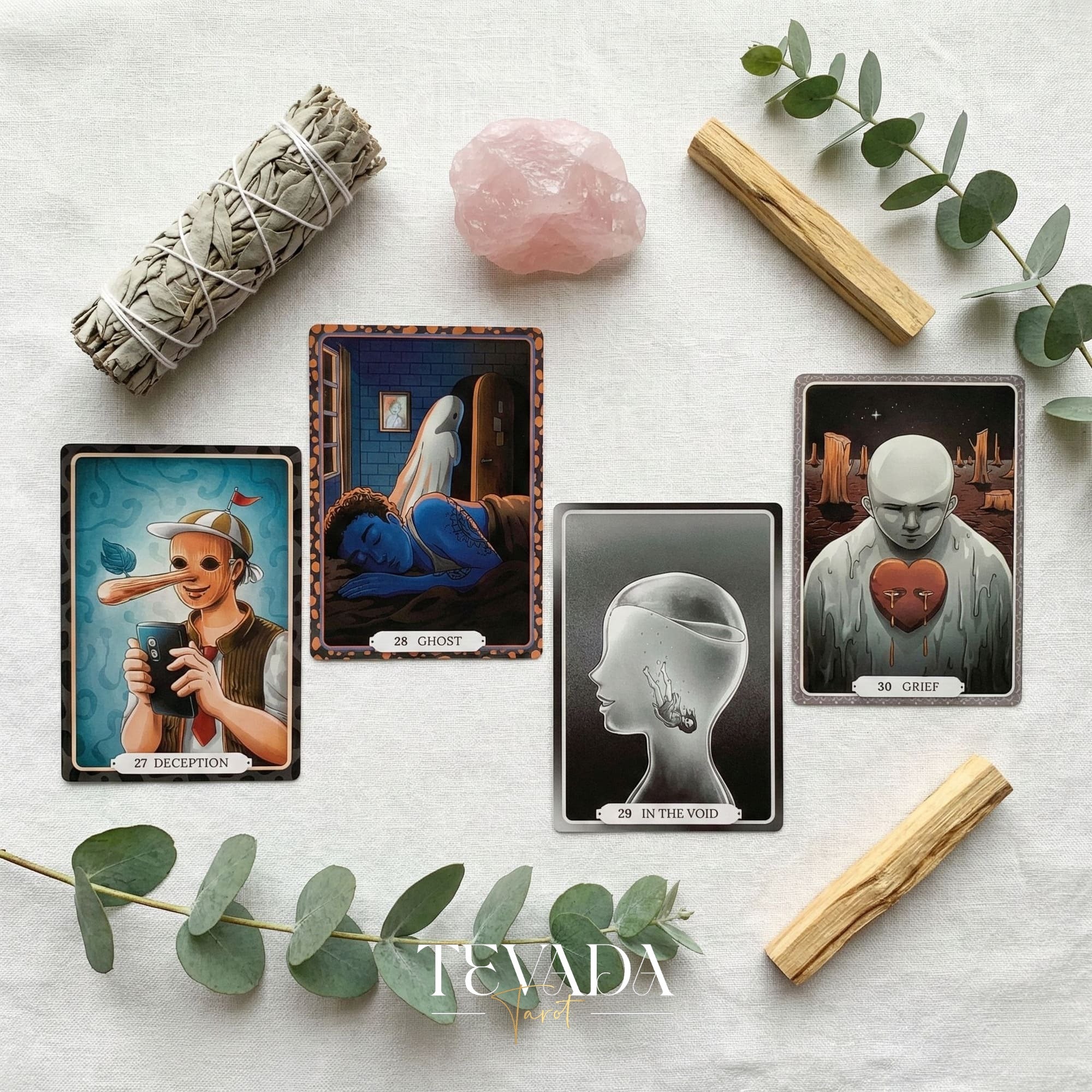 The Theater of Life Oracle Deck whimsical puppetry style Indie Oracle Cards for shadow work and inner child healing