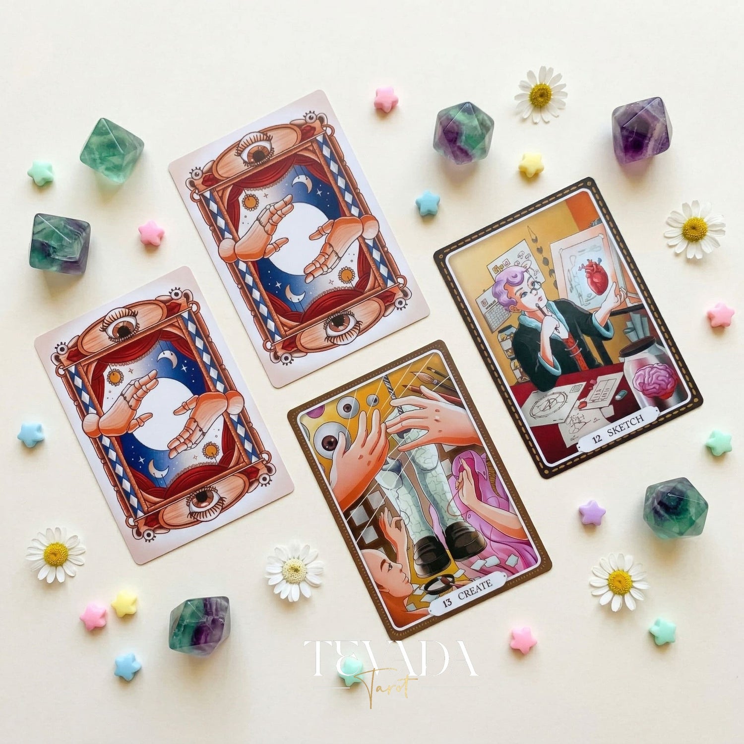 The Theater of Life Oracle Deck whimsical puppetry style Indie Oracle Cards for shadow work and inner child healing