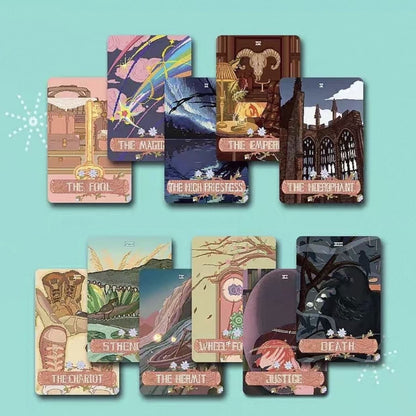 Trail of Mind Tarot anime pixel art tarot deck for nostalgic daily reflection