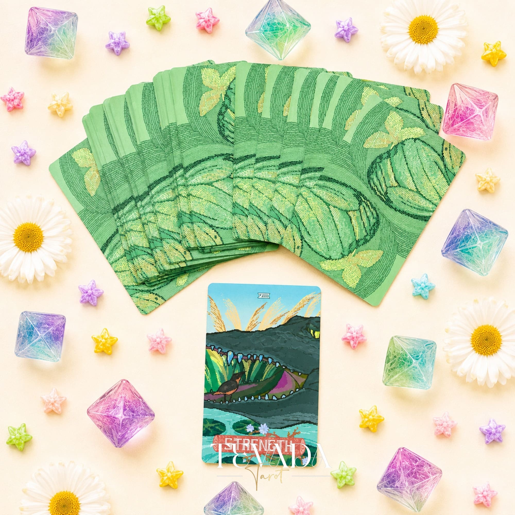 Trail of Mind Tarot anime pixel art tarot deck for nostalgic daily reflection