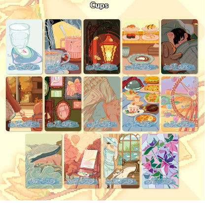 Trail of Mind Tarot anime pixel art tarot deck for nostalgic daily reflection